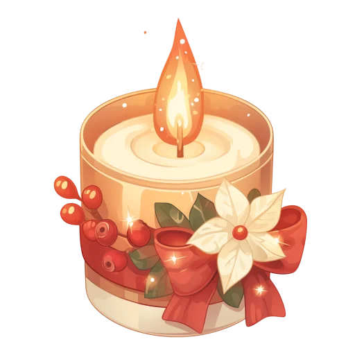💚 Стикер «новогодний уют» для Telegram