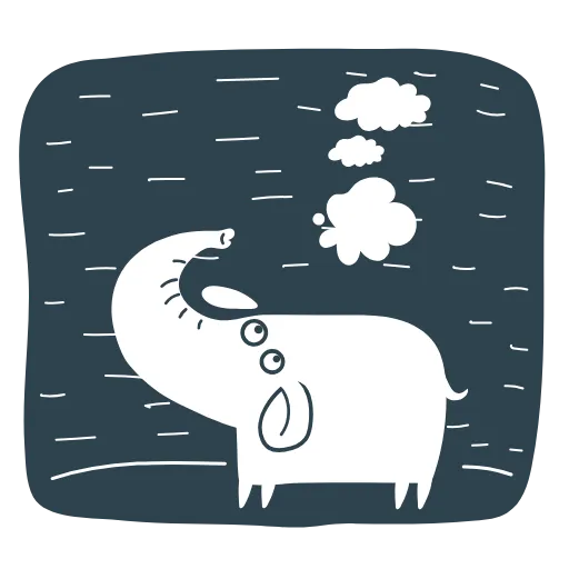 🐘 Эмодзи «Нуар» для Telegram