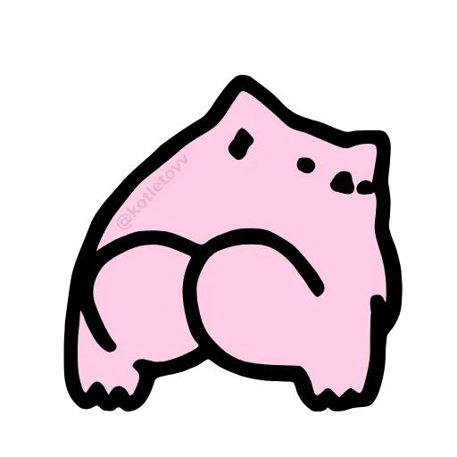 🍑 Эмодзи «Nub Nub Cat» для Telegram