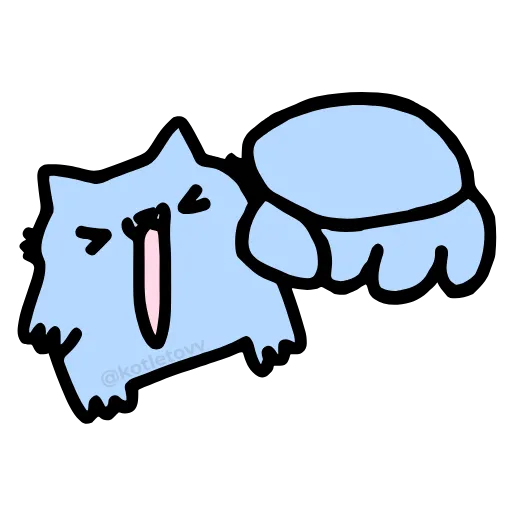🫵 Эмодзи «Nub Nub Cat» для Telegram
