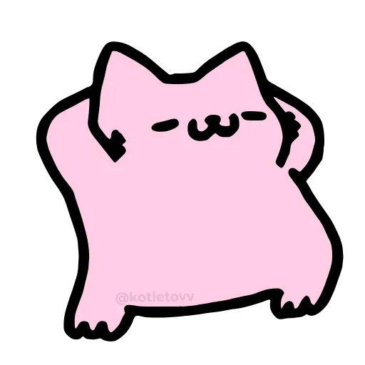 🔞 Эмодзи «Nub Nub Cat» для Telegram