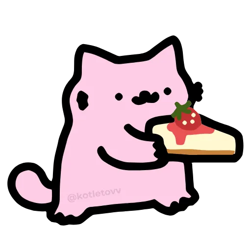 🍰 Эмодзи «Nub Nub Cat» для Telegram