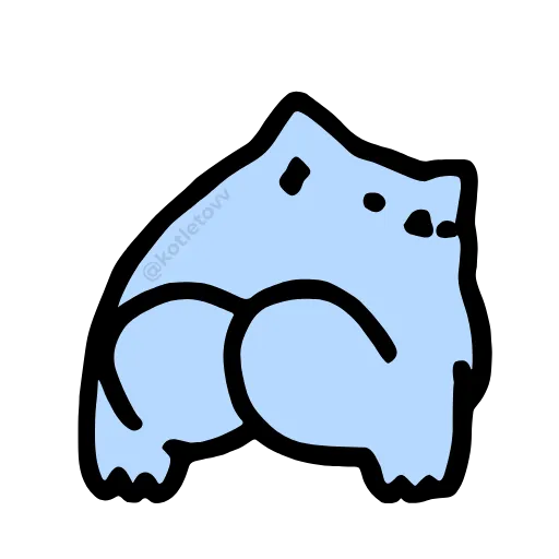 🍑 Эмодзи «Nub Nub Cat» для Telegram