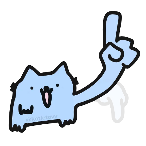 😀 Эмодзи «Nub Nub Cat» для Telegram