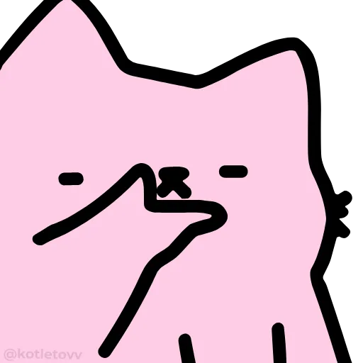 🧐 Эмодзи «Nub Nub Cat» для Telegram