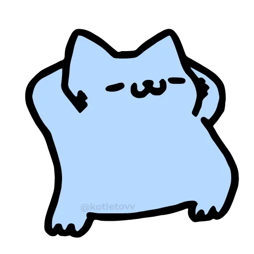 🔞 Эмодзи «Nub Nub Cat» для Telegram