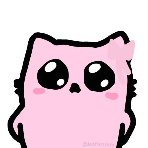 🎀 Эмодзи «Nub Nub Cat» для Telegram