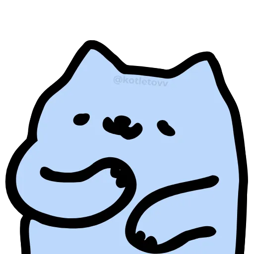 😌 Эмодзи «Nub Nub Cat» для Telegram