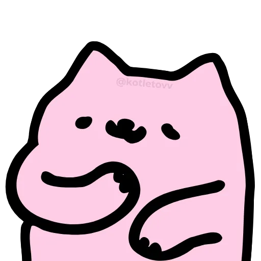 😌 Эмодзи «Nub Nub Cat» для Telegram