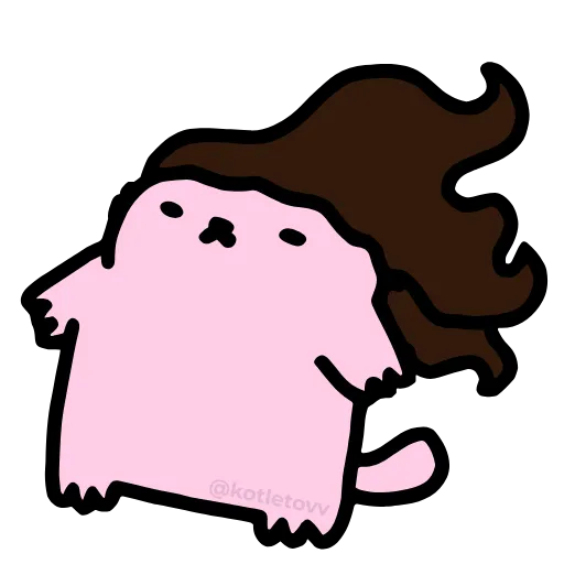 👩‍🦰 Эмодзи «Nub Nub Cat» для Telegram