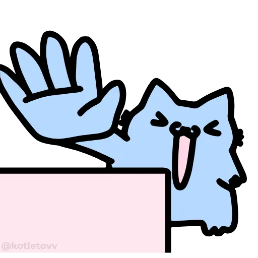 😆 Эмодзи «Nub Nub Cat» для Telegram
