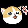 Стикер 56 🥰 Видеоанимированный набор эмоджи с анимешным котиком Нянко