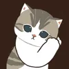 Стикер 15 🥰 Видеоанимированный набор эмоджи с анимешным котиком Нянко
