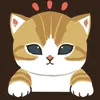 Стикер 10 🥰 Видеоанимированный набор эмоджи с анимешным котиком Нянко