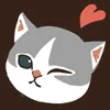 Стикер 12 🥰 Видеоанимированный набор эмоджи с анимешным котиком Нянко