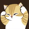 Стикер 7 🥰 Видеоанимированный набор эмоджи с анимешным котиком Нянко