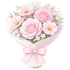 💐 Эмодзи «Розовые буквы, косметика» для Telegram
