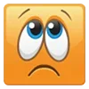 Стикер 5 Смайлики 😁 из Одноклассников 😃🙂😟😐😳☺️😢😁