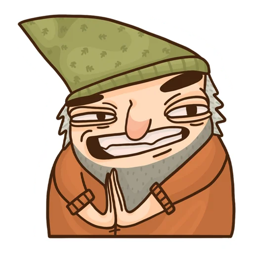 😏 Стикер «Grumpy Gnome» для Telegram