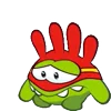 Стикер 22 Om Nom Emoji