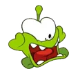 Стикер 30 Om Nom Emoji