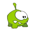 Стикер 19 Om Nom Emoji