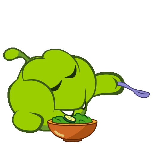 Стикер 8 Om Nom