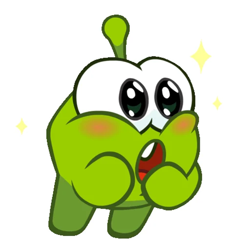 Стикер 17 Om Nom