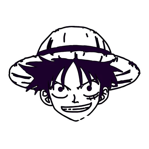 Стикер 42 ☠️ One Piece - ван пис адаптивные эмодзи для фона
