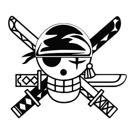 Стикер 35 ☠️ One Piece - ван пис адаптивные эмодзи для фона