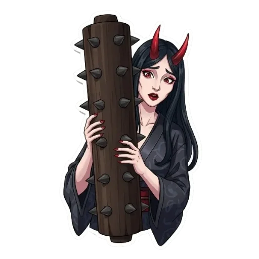 💫 Стикер «Свежие стикеры, вдохновленные Они» для Telegram