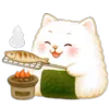 Стикер 15 Onigiri Cat