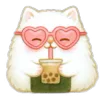 Стикер 9 Onigiri Cat