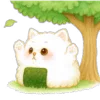 Стикер 19 Onigiri Cat