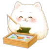 Стикер 23 Onigiri Cat