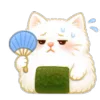 Стикер 3 Onigiri Cat