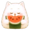 Стикер 4 Onigiri Cat
