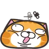 Стикер 10 Orange Cat