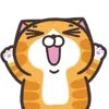 Стикер 33 Orange Cat