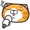 Стикер 7 Orange Cat
