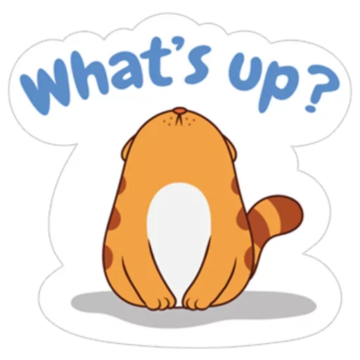 😗 Стикер «Orange Cat» для Telegram