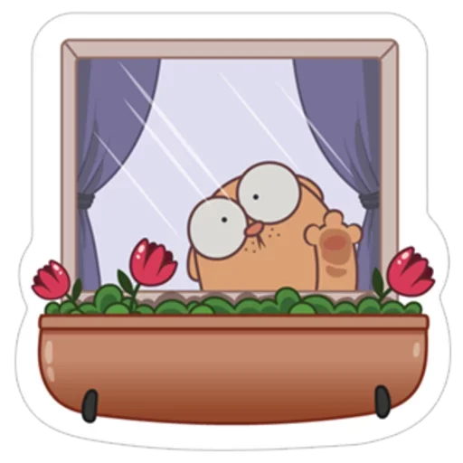 😀 Стикер «Orange Cat» для Telegram