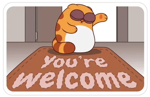 🙃 Стикер «Orange Cat» для Telegram