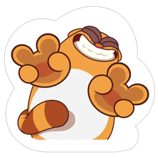 😀 Стикер «Orange Cat» для Telegram