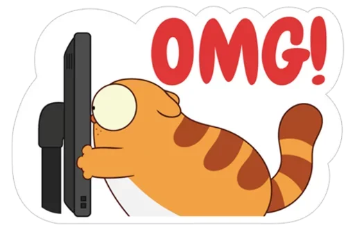 😁 Стикер «Orange Cat» для Telegram