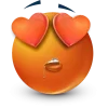 Стикер 5 Orange Face Emoji
