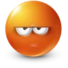 Стикер 23 Orange Face Emoji