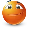 Стикер 3 Orange Face Emoji