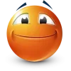 Стикер 56 Orange Face Emoji