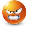 Стикер 36 Orange Face Emoji